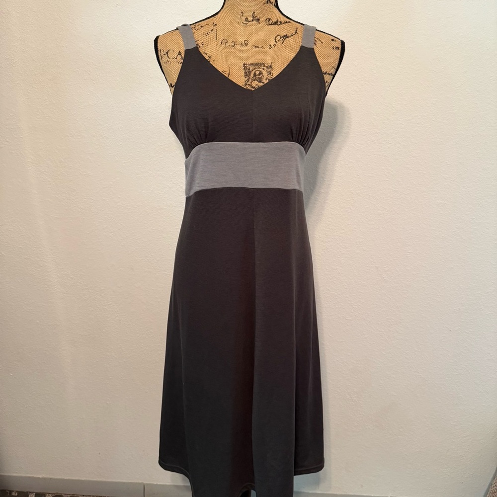 Kuhl Mountain Culture Prima Aerosoft Dress Dark Light Gray Soft Stretch Medium